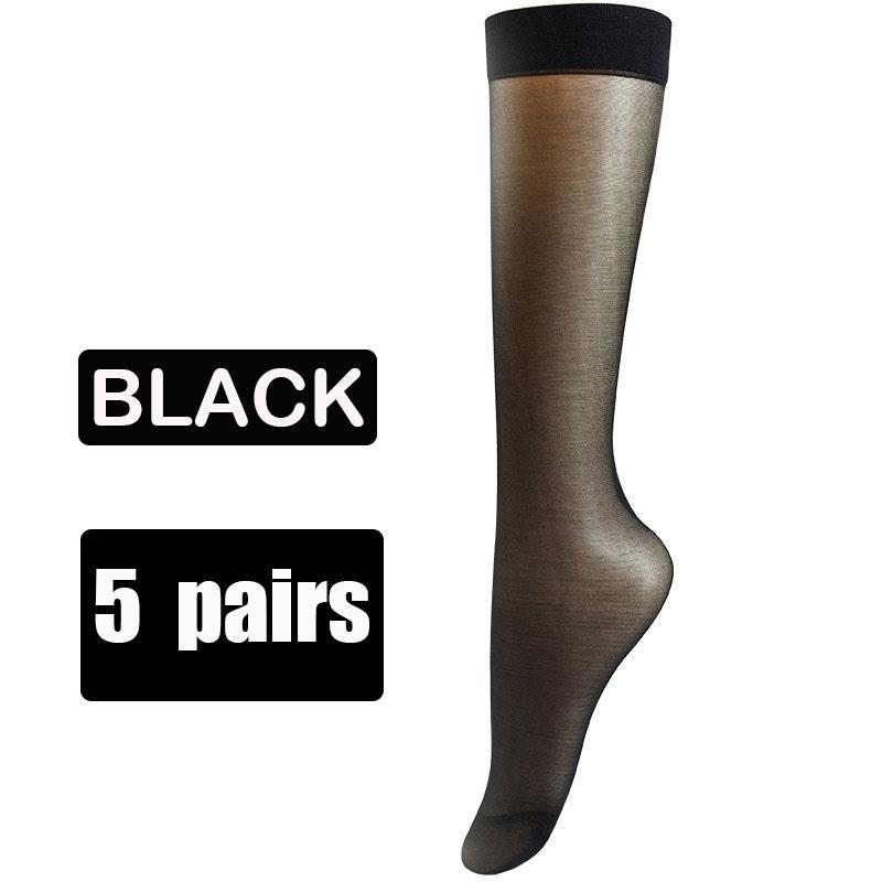 Bas en Nylon pour Femmes Ultra-fins Haute Qualité Longs pour Filles Transparents Élasticité Genou Confortables