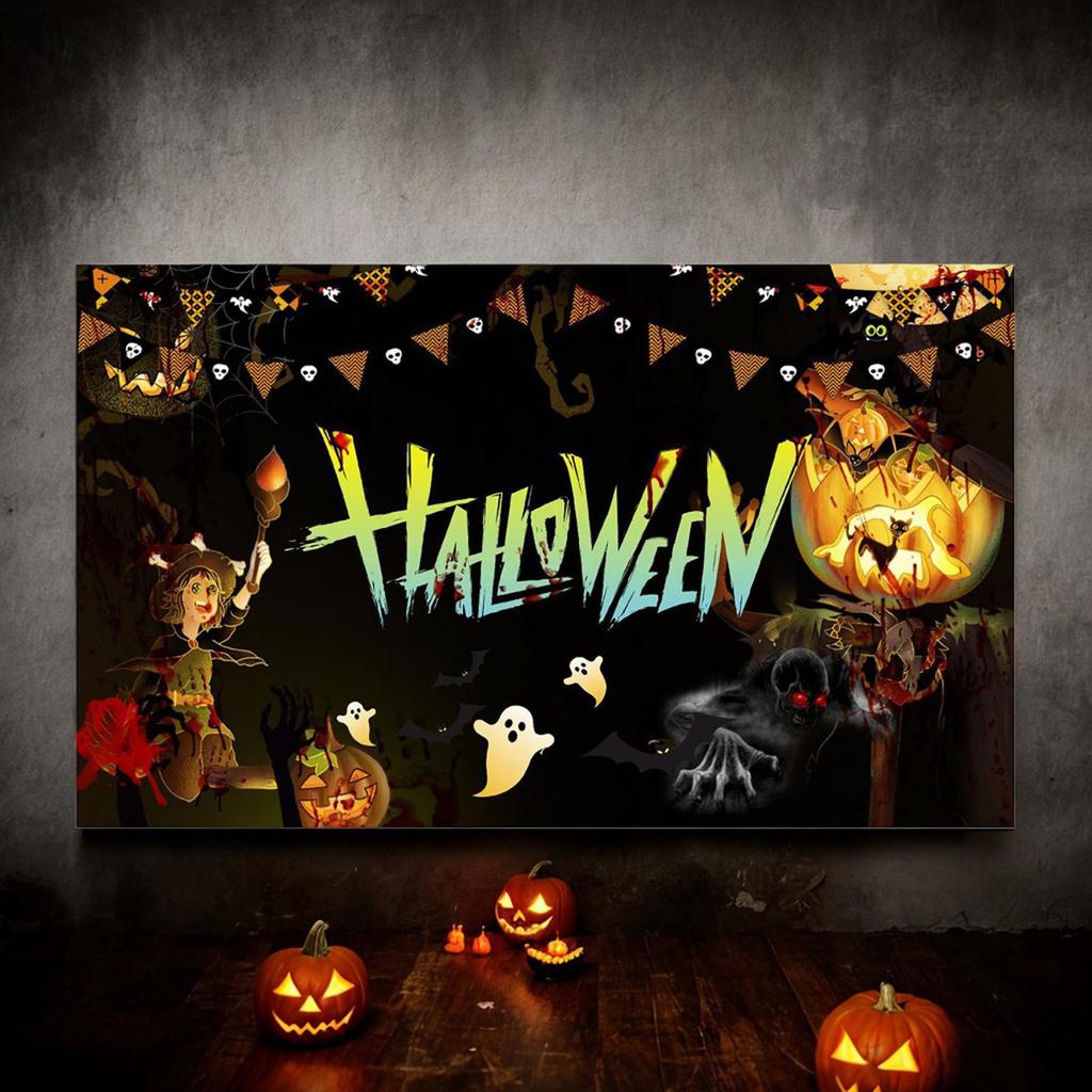 Banner de Cenário para Fotografia de Halloween Cena Assustadora Suprimentos Decoração Assustadora