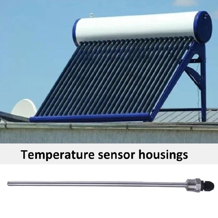 2 Piezas Acero Inoxidable Rosca de 1/2 pulgada Presión 300 mm Termopozo Para Fundas de Inmersión Bolsillos Tubos Sensores de Temperatura