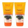 VLCC Limpador Facial Clareador da Pele Anti-Bronzeamento - 150 ml x 2 (300 ml) | Com Extrato de Amora e Casca de Laranja | Protetor Solar Clareador com Espectro Amplo