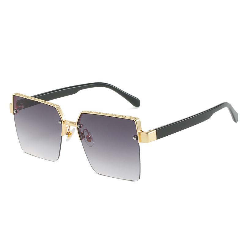 2022 Spring European & American Celebrity Square Frame Sunglasses - Milan Fashion Half-Frame