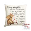 1pc 18x18 Inch Throw Pillow Cover for Lady Girls Daughter - Christmas Gift