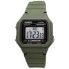 Pánské standardní digitální hodinky CASIO, vojenská zelená, zámořský model [Casio] W-217H-3AV [Položka]