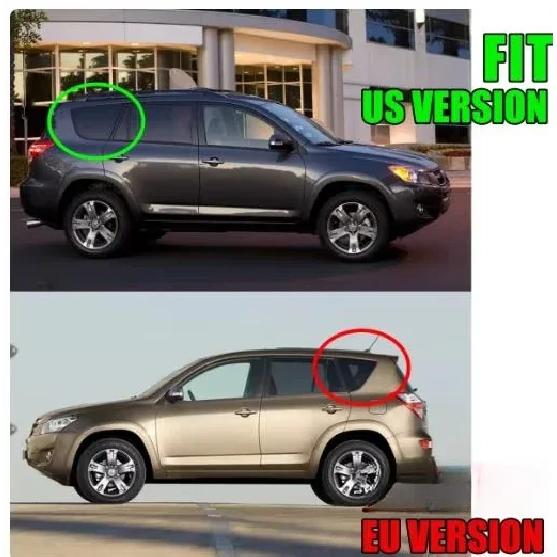 4 ks Gumové lišty vnějších oken USA nebo EU pro Toyota RAV4 2009-2012 75720-0R020 Ochrana skla Vodotěsná lišta pro sklo RAV-4 XA30