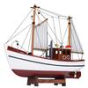 Handmade Wooden Sailboat Model - Smooth Sailing Decorative Craft Boat Birthday Gift