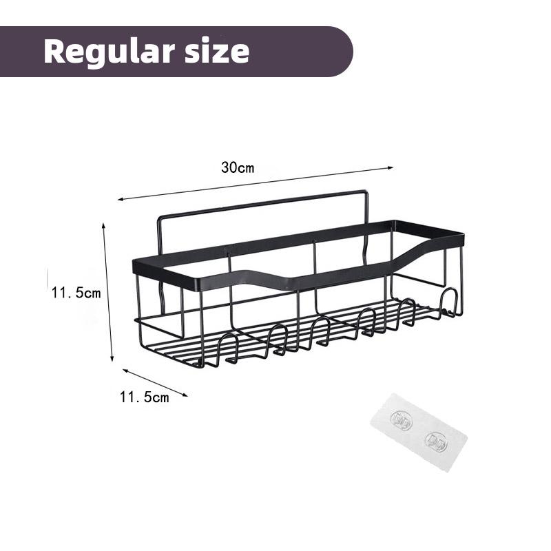 Bathroom Shelf Wall No-Punch Organizer Metal Storage Accessories Soap Holder Toothpaste Holder Bathroom Storage Unit Combo Set