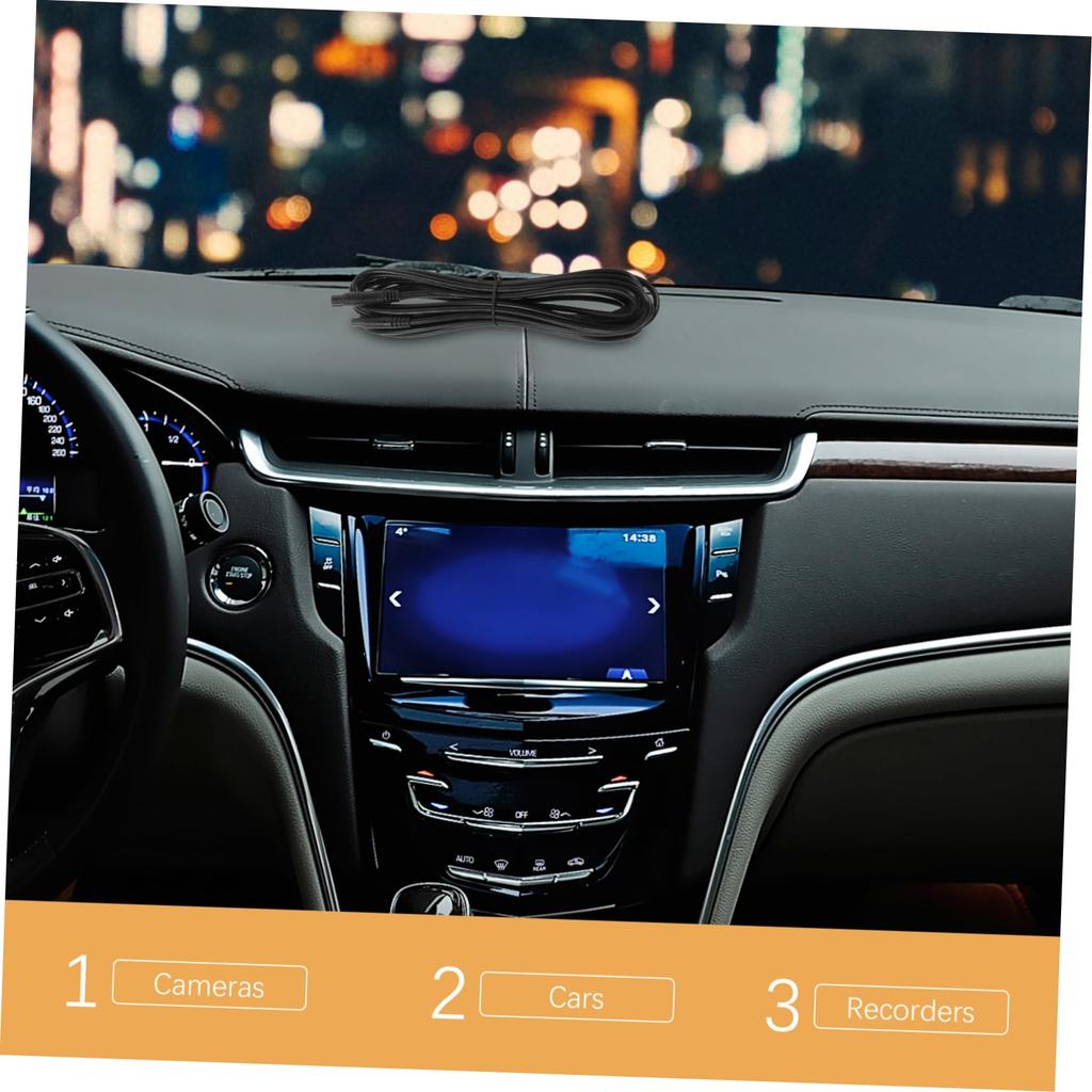 LOORGVEL Reverse Car Recorder Extension Cord Design Car Rear Camera Extension