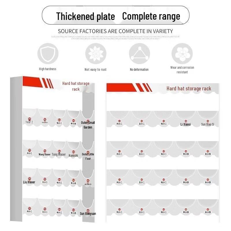 Reinforced Safety Helmet Storage & Display Rack