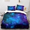 Starry Sky Galaxy Duvet Cover Natural Scenery Bedding Set Microfiber Aurora Comforter Cover King Size For Kids Adult Room Decor
