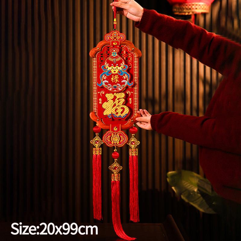 

2026 Horse Year Pendant with Tassel Chinese New Year Hanging Decoration Spring Festival Cute Horse Hanging Ornament