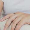 Pear Shape Tiger Eye Stacking Ring, 925 Solid Sterling Silver, Minimalist Statement Boho Gemstone for Women
