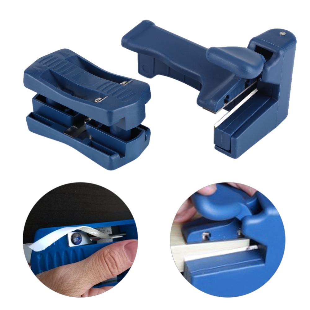 PVC Head Tail Trimmer Dark Blue Wood Edge Trimming Durable Edge Banding Trimming Tool
