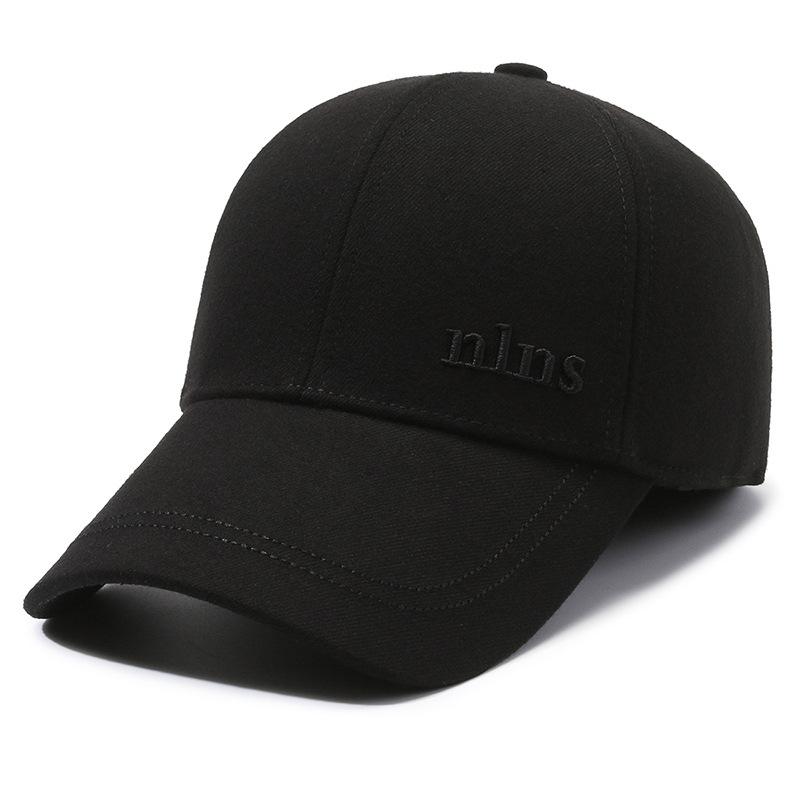 

Новая утолщенная теплая бейсболка для защиты ушей для мужчин среднего и пожилого возраста, хлопковая шапка, теплая ветрозащитная бейсболка для защиты ушей Adjustable чёрный