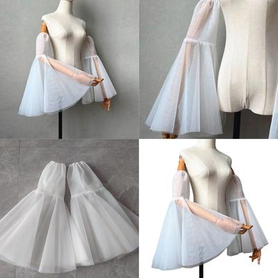 Elegantní průsvitné svatební rukávky pro ženy s rozšířenými designy Ideální pro svatební šaty a formální události