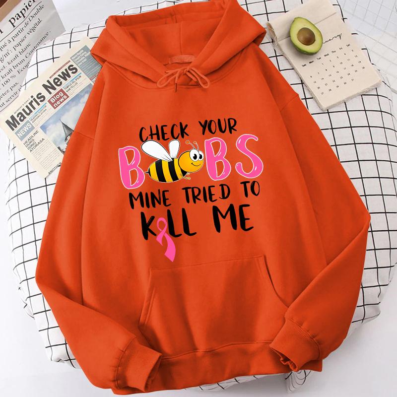 (Unisex-Hoodie)Brustkrebs Hoodies Pullover Unisex Kapuzenpullover Harajuku Streetwear Langarm