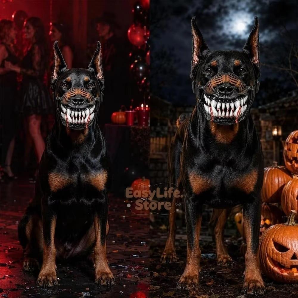 Breathable Hell Hound Muzzle Hell Hound Style Monster Pet Muzzle New Dog Monster Muzzle for Dogs