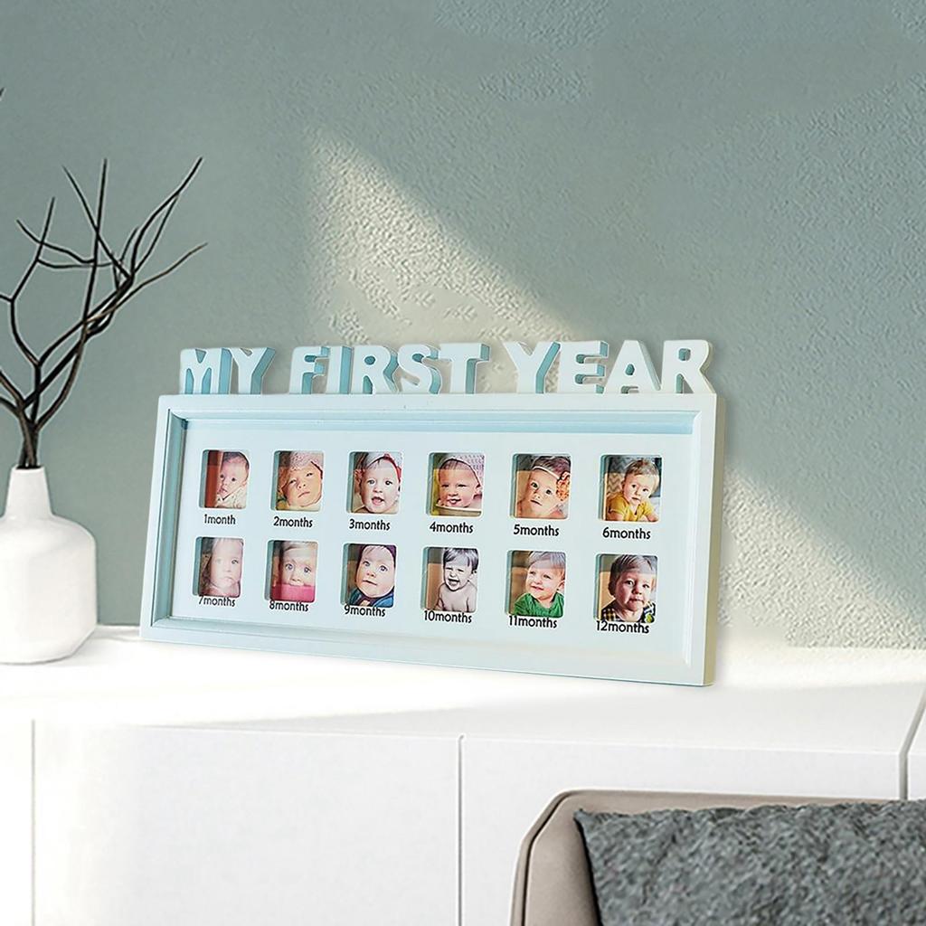 Mijn Eerste Jaar Baby 12 Maanden Fotolijst Baby Accessoires Pasgeboren Cadeau Baby Fotolijst Items