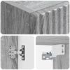 Wall Mounted Bathroom Cabinet Grey Sonoma 33 X 34.5 X 60 Cm