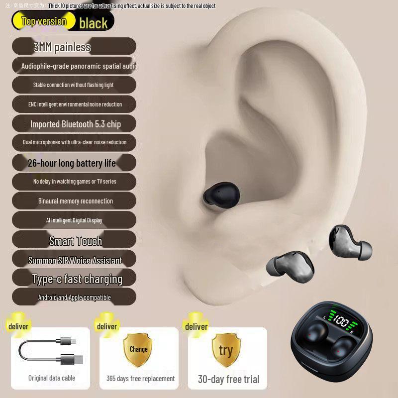 

MINI13X Ультракомпактні Bluetooth-навушники для спорту з шумозаглушенням 5.0 Chipset, HD Sound, 16h Battery
