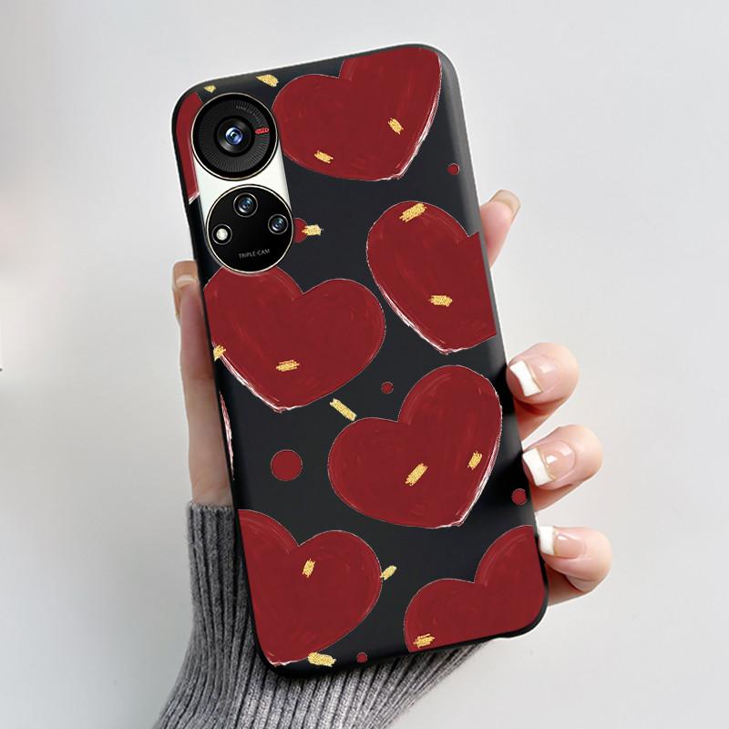 Hülle für ZTE Blade V40S / Axon 40 SE / V70 Pro Hülle Ästhetisch Niedliche Katze Astronaut Weiche Schwarze Matte Schutzhülle Rückseite