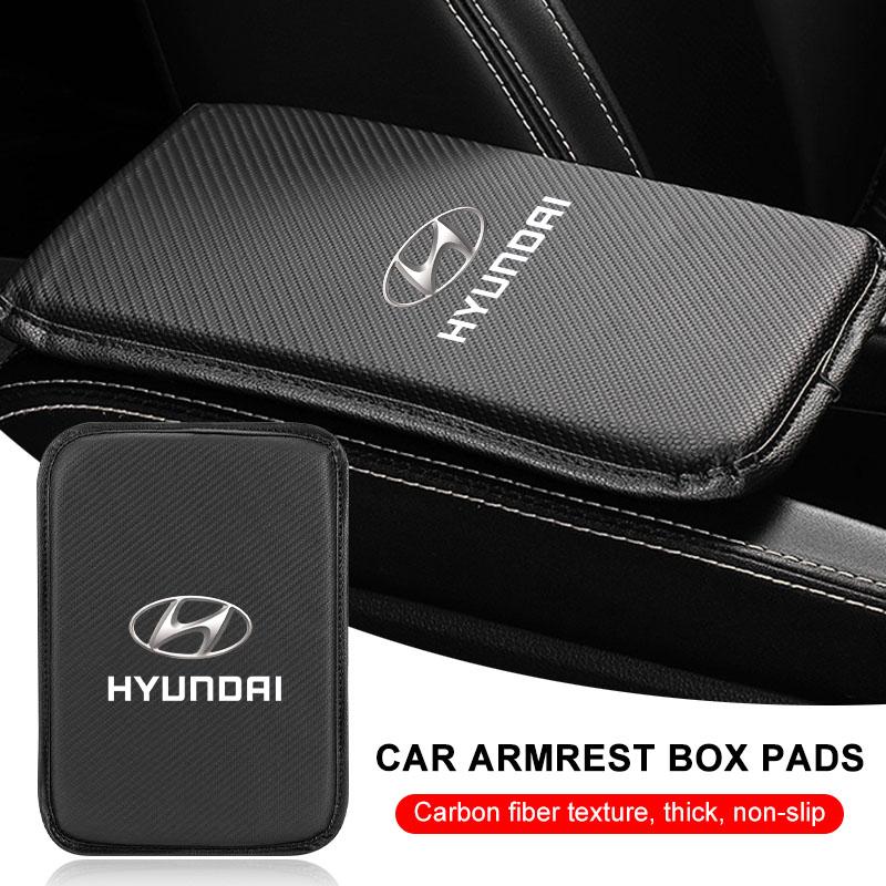 1 ks Podložky do loketní opěrky auta Kožené kryty středové konzoly Příslušenství pro Hyundai i30 Tucson i20 Accent i10 Elantra Veloster Getz