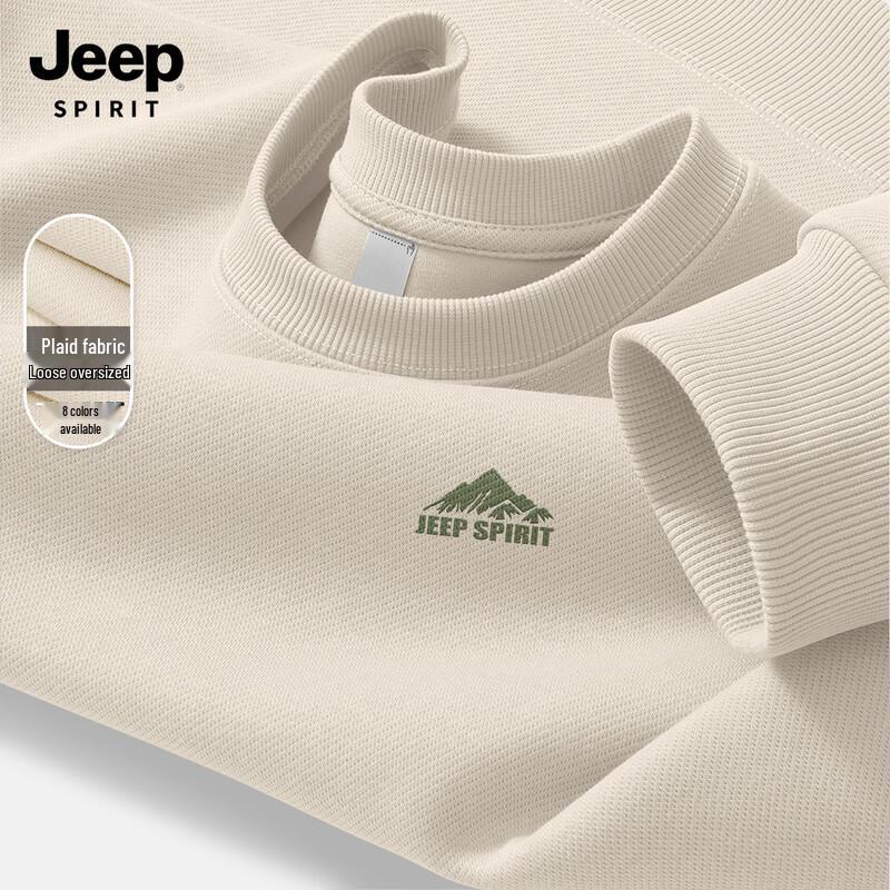 JEEP SPIRIT 2026 Spring/Autumn Men's Casual Round Neck Sweatshirt