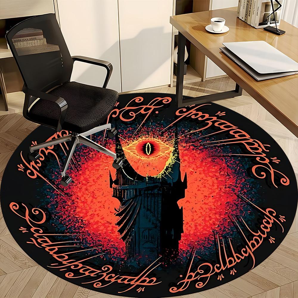1pc The Lord of the Rings Office Round Area Rug, Under Office Chairs Bedroom Living Room Home Decor  a1022180