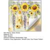 Glasaufkleber Wasserdicht PVC Doppelseitiges Design Sonnenblumenmuster Fensteraufkleber Glastüren Fenster Heimdekoration