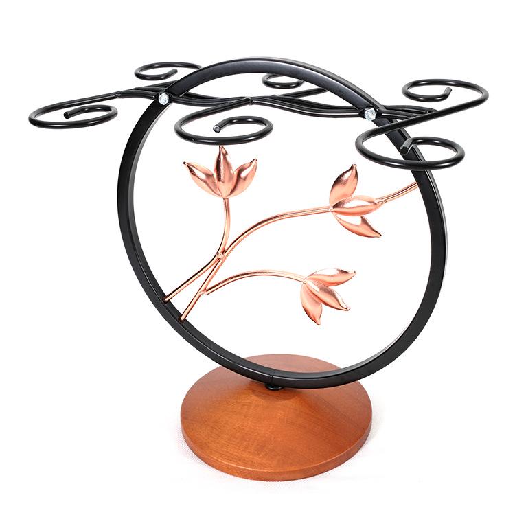 Retro Creative Inverted Wine Glass Rack for Home Decor
