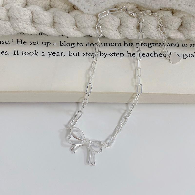 

Ожерелье «Бабочка» Свежее и милое, милое и универсальное, повседневное и небольшое изделие ручной работы