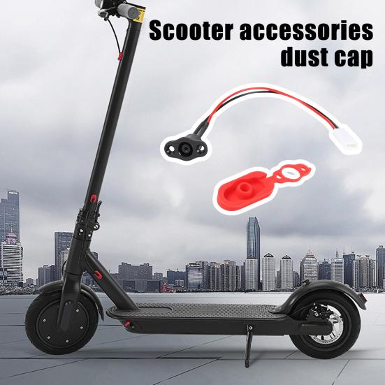 Silikonladerportdeksel med ladekabelerstatning Vanntett Støvtett Ladeportbeskytter for Xiaomi M365 Pro2 Scooter