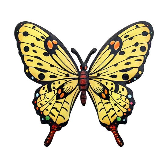 Metal Butterfly Wall Decor Colorful Butterflies Wall Art Sculpture 3D Iron Butterfly Hanging Decoration for Outdoor Indoor Fence Patio Yard Tree