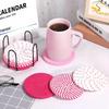 8 Pieces Cotton Rope Woven Placemats With Stand Insulation Pads For Drinks Woven Coaster Set Home Decoration