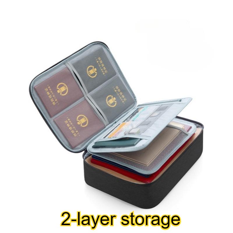 Home Multi-layer Document Organizer, Large Capacity, Multi-functional Storage Box, Certificate, Document, Passport Holder, Card Holder, Organizer Bag