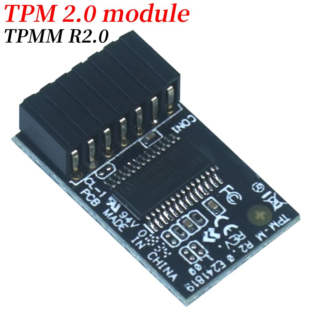 Asus TPM-M R2.0 TPM Modülü LPC 14-1 Pin Güvenilir Platform İçin (TPM) Asus Anakartlar için 15x25mm TPM-M R2.0 Modülü