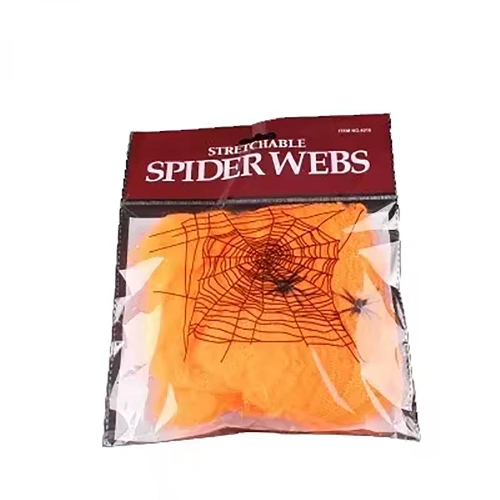 Halloween Stretchy Artificial Spider Web, White Scary Fake Cobweb, Haunted House Horror Props for Home Party Indoor Outdoor Decoration