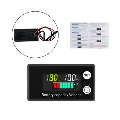 DC8-100V Battery Capacity Indicator LCD Digital Electricity Meter Lead-acid Lithium LiFe PO4 Voltage Tester for Car Motorcycle