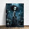 2026 New Dark Gothic Automaton Doll 5d Full Diamond Painting Skeleton Cartoon Character Crystal Cross Stitch Mosaic Home Decor