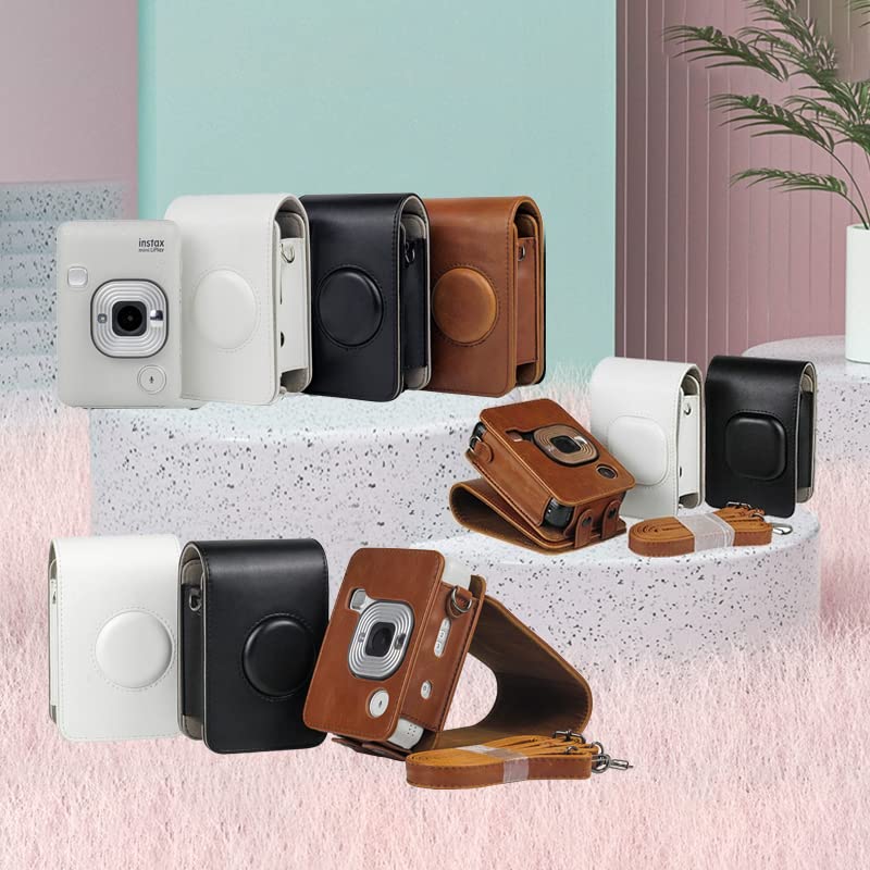 Instax mini liplay FUJIFILM Cheki Schutz Fujifilm Cheki Vollschutz für Cheki Kratzer Schultergurt PU einfach zu einfach zu magnetischer Schnappverschluss enthalten