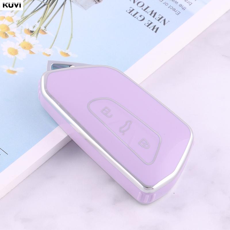 Tpu Style Car Key Case Cover Shell Fob For Volkswagen Vw Golf 8 Mk8 Id-4 Id-6 For Skoda Octavia A8 For Seat Leon Fr Mk4 Cupra