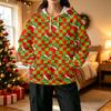 Women's Casual Christmas Print Pullover Hoodie with and Pockets