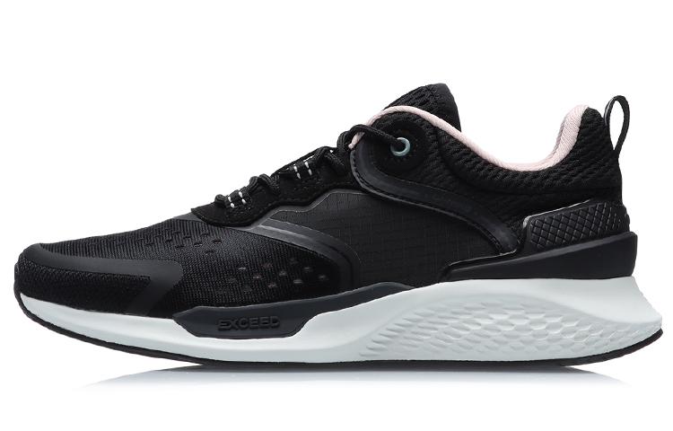 Li Ning Амортизирующие Низкие Беговые Кроссовки Женские Черные AGLR056-4 36