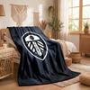 Coperta in Pile a Tema Leeds United Morbida e Accogliente in Peluche per Camera da Letto Divano Viaggio