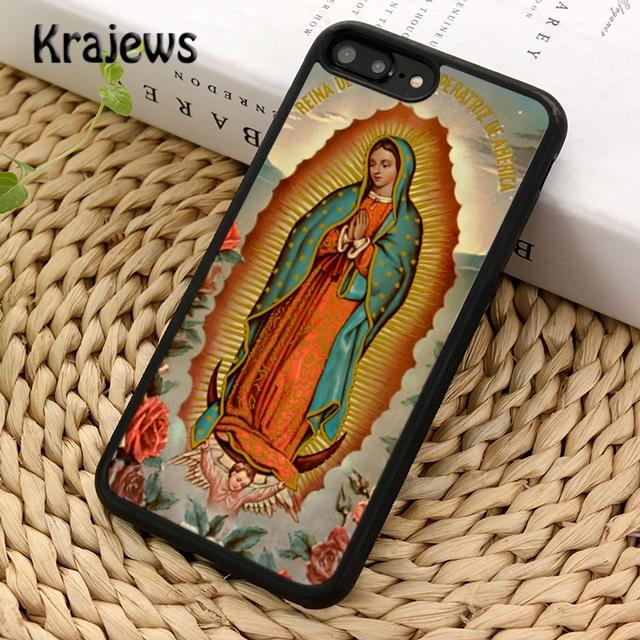 Krajews Virgin Maria Phone Case Cover For iPhone 17 Air 16 15 14 plus 12 13 pro max coque Shell Fundas