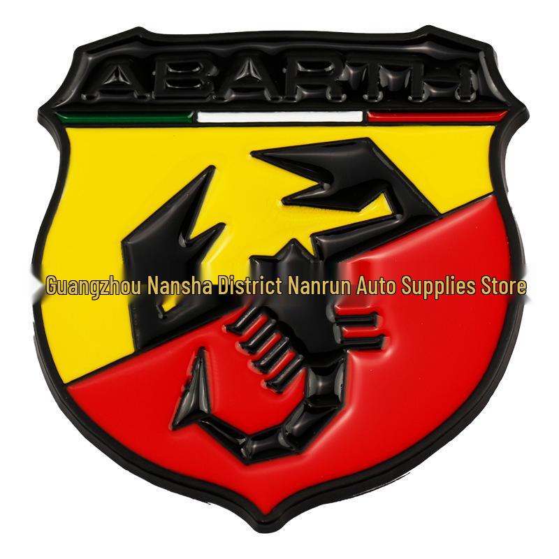Abarth Scorpion Italian Flag Car Decal - Fits Fiat