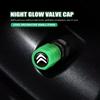 10PCS Luminous Car Tire Valve Caps Dustproof Tyre Stem Cover For Citroen C5 C1 C2 C6 C4L DS3 DS4 DS5 C-Elysee Grand Berlingo