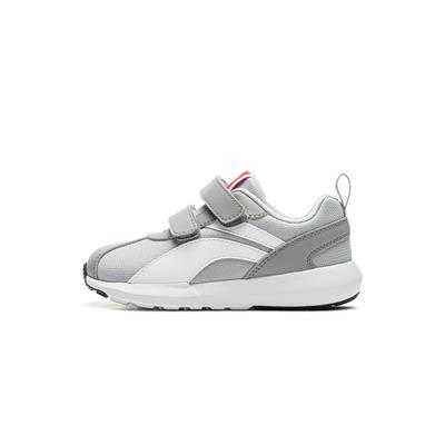 Li Ning Kids Fashion Comfortable Non-Slip Wear-Resistant Rebound Low-Top Casual Shoes Kids Casual Shoes Gray White YKAP148-23