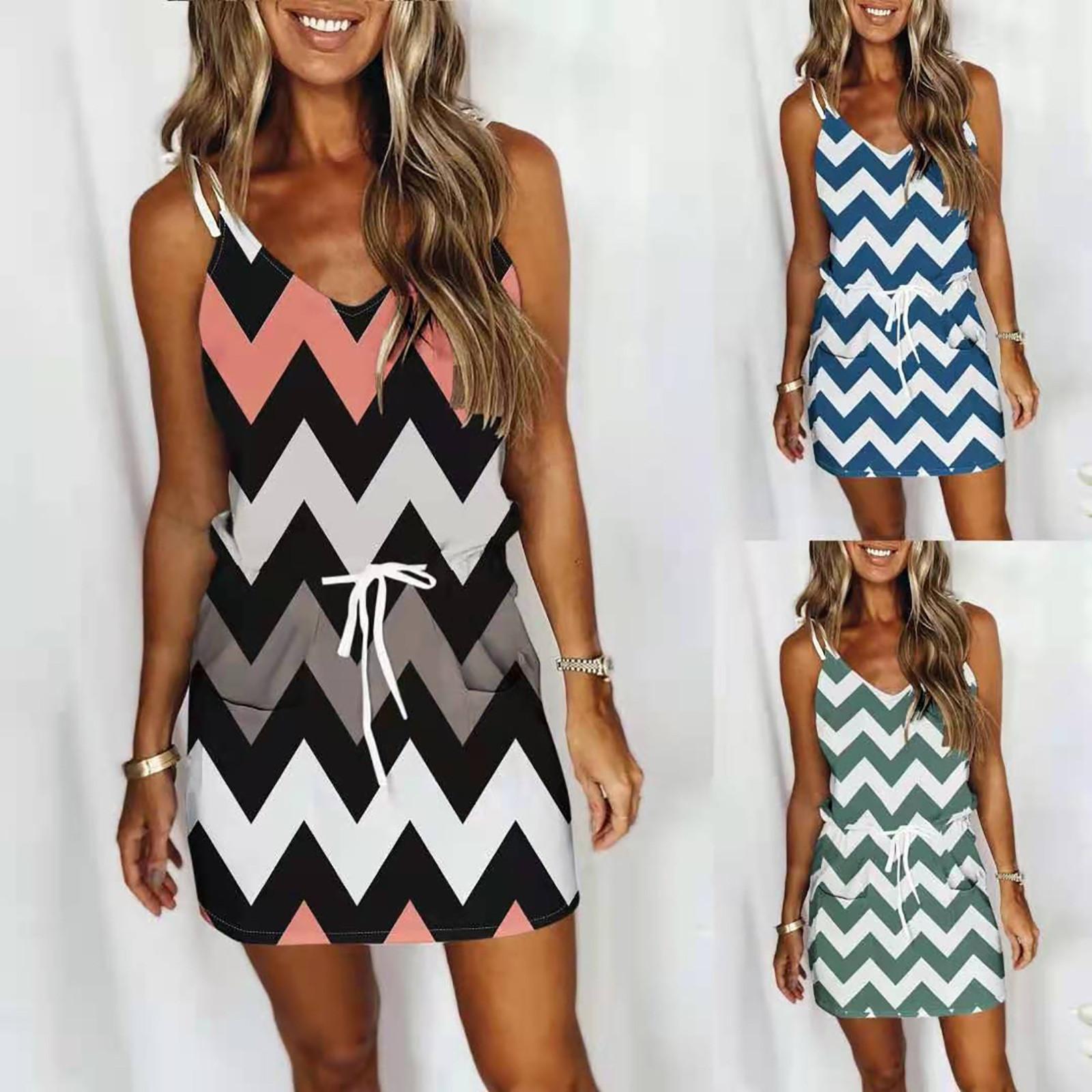 

Модное женское удобное повседневное платье с коротким рукавом и принтом в стиле ретро