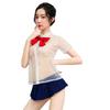 Sexy Underwear Bow Sexy Clothing Perspective Cute Short Skirt Uniform Temptation Pure JK Clothing Set