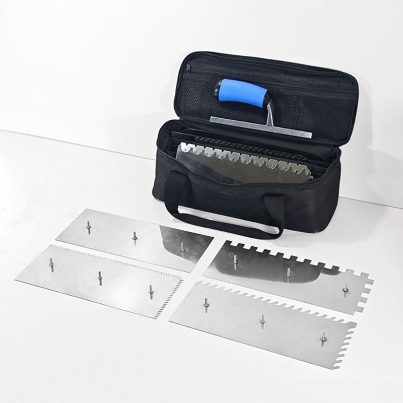 9Pcs Stainless Steel Trowel Plastering Trowel Interchangeable Wall Construction Concrete Finishing Tool Finishing Trowel